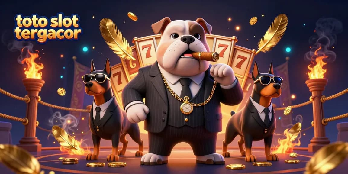 Engage with thrilling toto slot tergacor gameplay surrounded by a mafia-themed casino atmosphere.