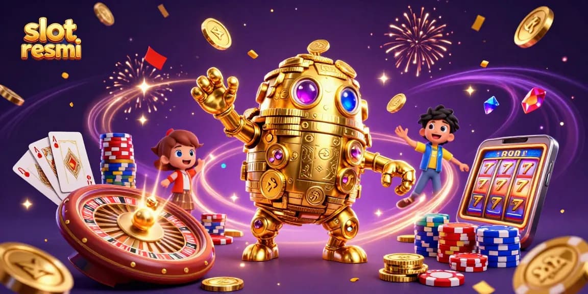 Spin the reels of slot resmi for a chance to win big with shimmering coins and vibrant gaming elements.