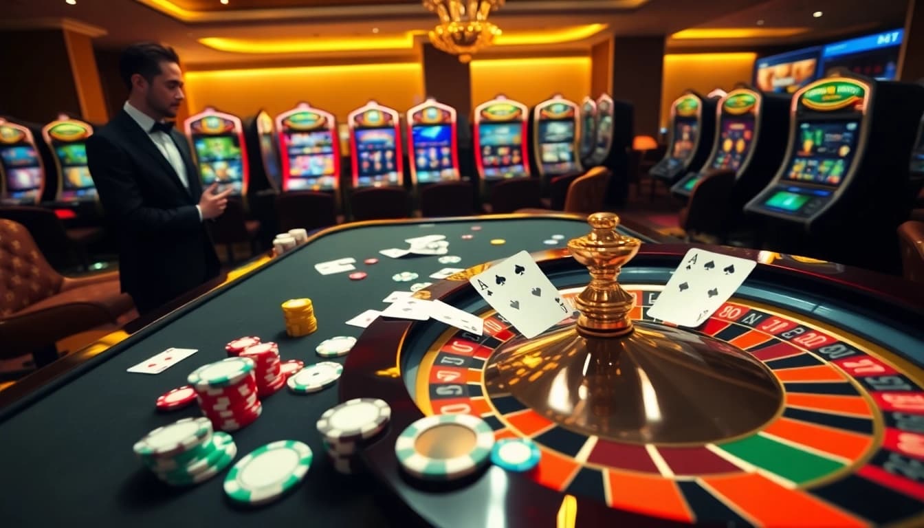 Experience the excitement of winning at xx88 win with a vibrant casino scene showcasing interactive gaming.