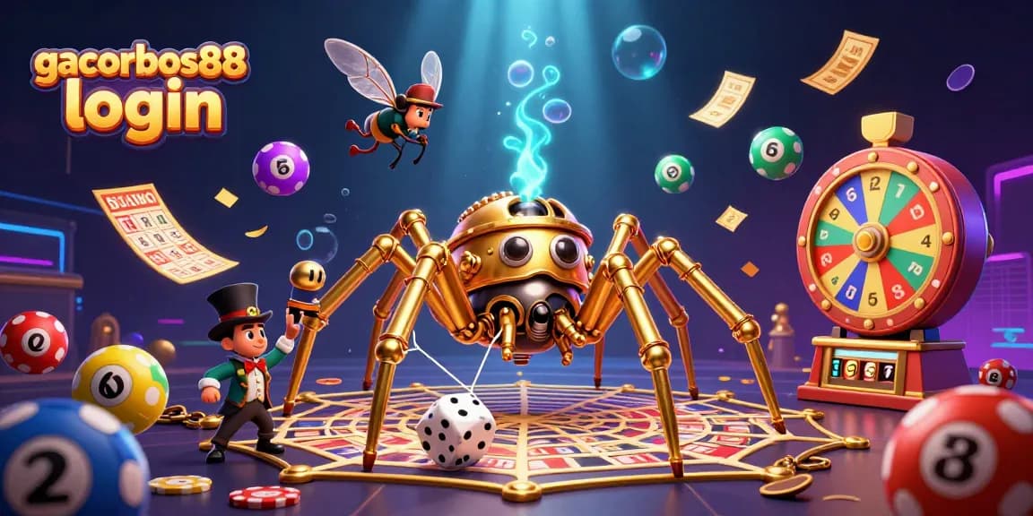 Experience the excitement of gacorbos88 login with vibrant casino elements and enchanting characters in a dynamic scene.