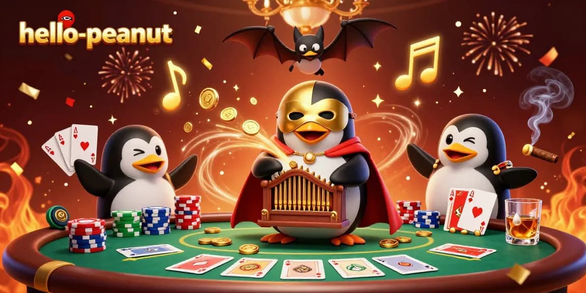 hello-peanut menampilkan permainan poker dengan karakter unik di kasino virtual