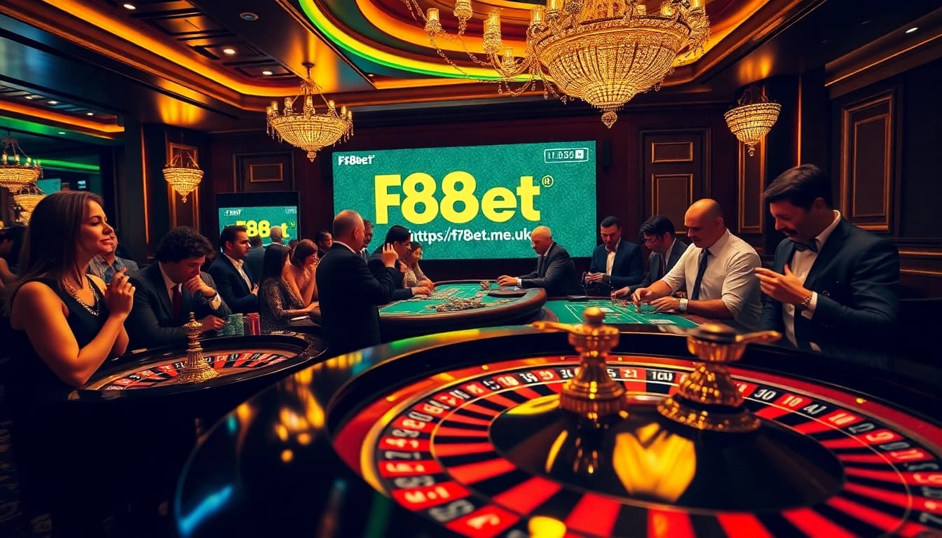 Players enjoying the excitement at https://f8bet.me.uk/ while engaging in high-stakes casino games.