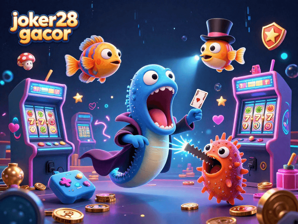 Joker28 gacor menawarkan pengalaman bermain slot dengan peluang kemenangan tinggi dalam ilustrasi kasino yang menarik.
