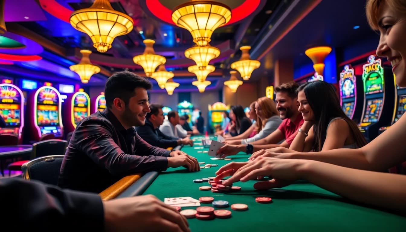 Momen mendebarkan saat bermain ARAHTOGEL di kasino dengan chip dan kartu di meja.