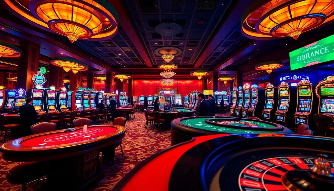 Experience the thrill of gaming at 88I's luxurious casino floor.