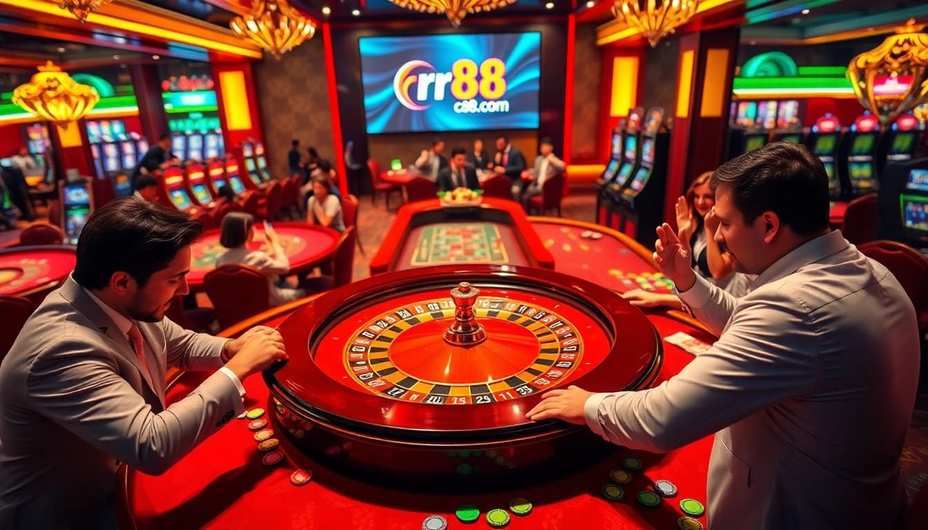 Experience the thrill of high-stakes gambling at rr88.com with exciting roulette action and vibrant casino ambiance.