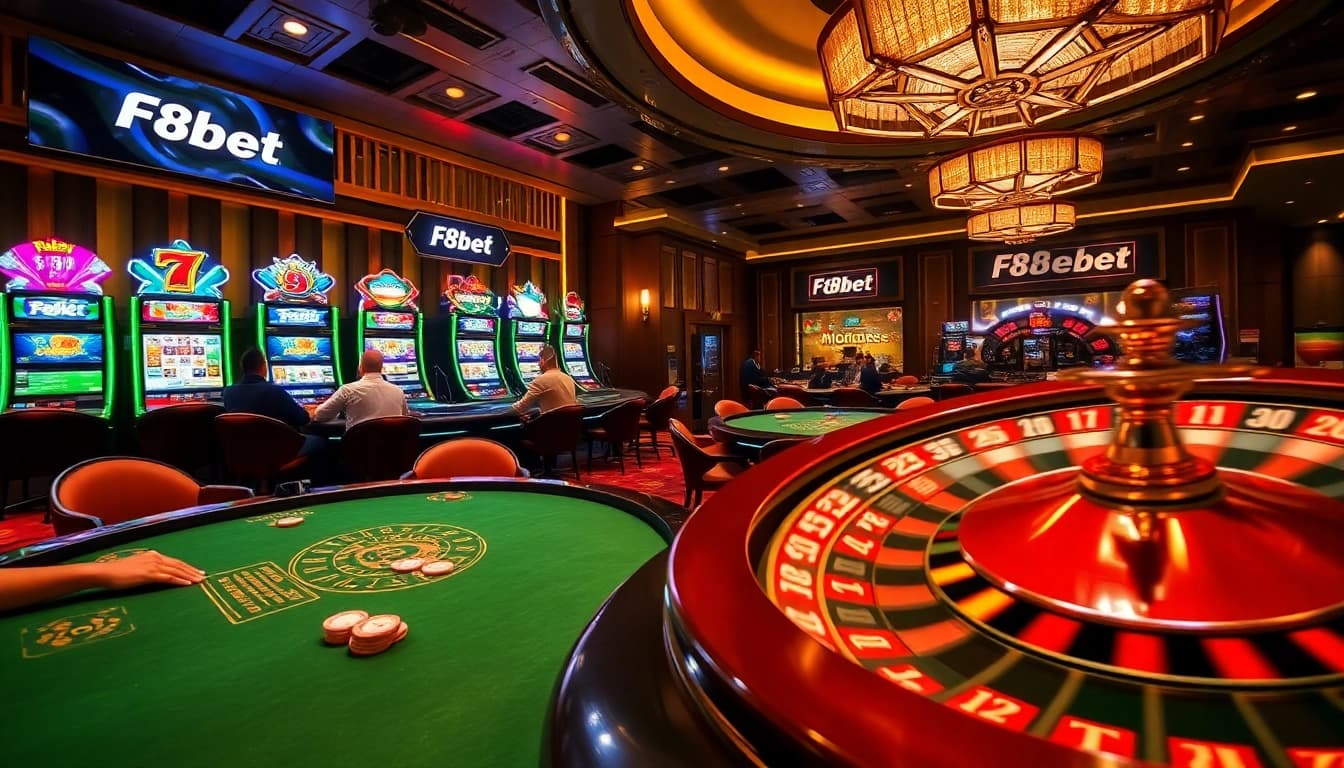 Experience the thrill of F8bet casino games with poker, slots, and roulette.
