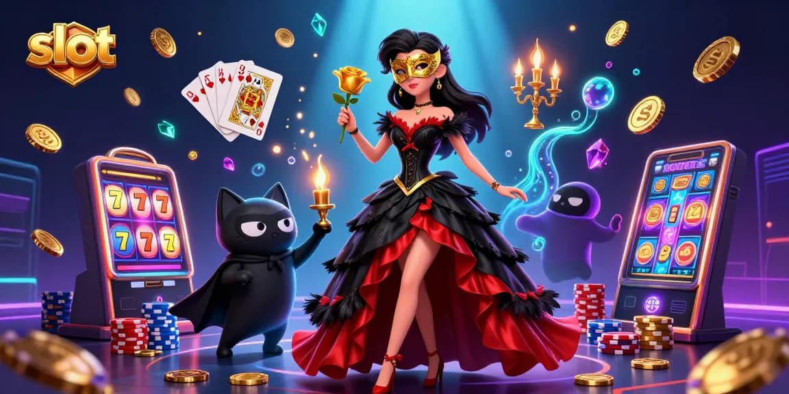 Spin the reels of a vibrant casino slot adventure with golden coins and exciting game elements.