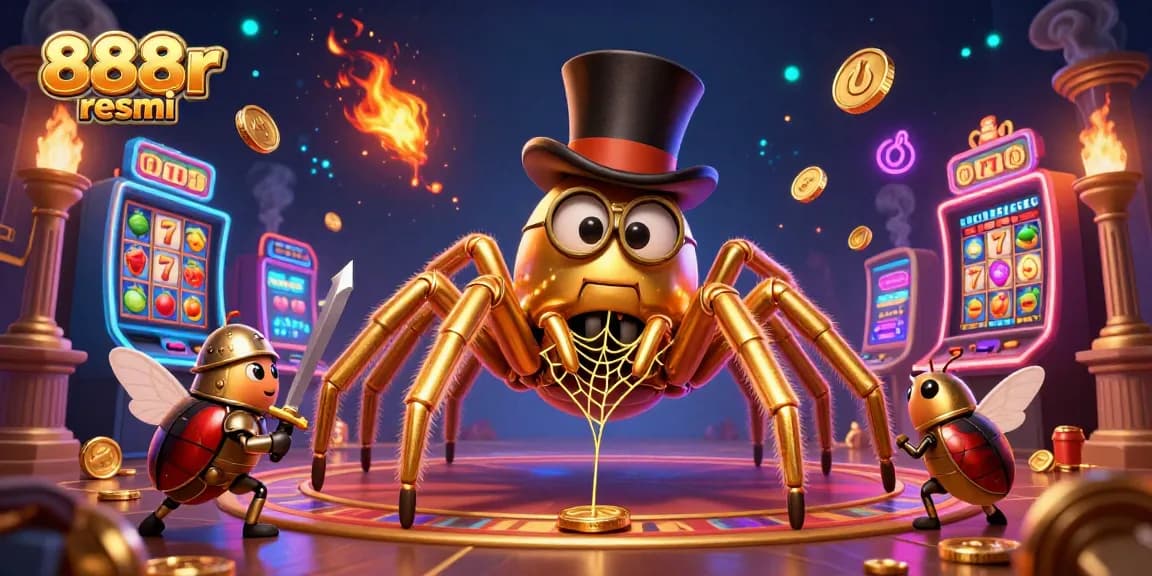 Engage with the colorful casino fantasy world of 888r resmi featuring characters and slot games.
