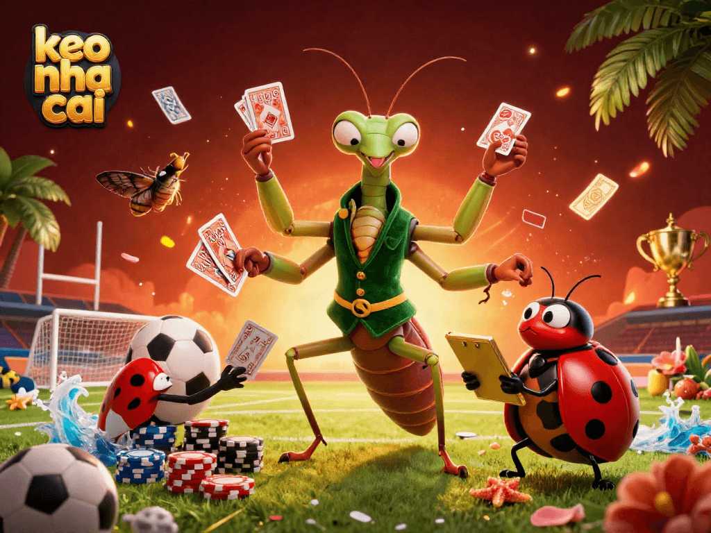 Betting strategies come alive with keo nha cai in a vibrant underwater-themed casino illustration.