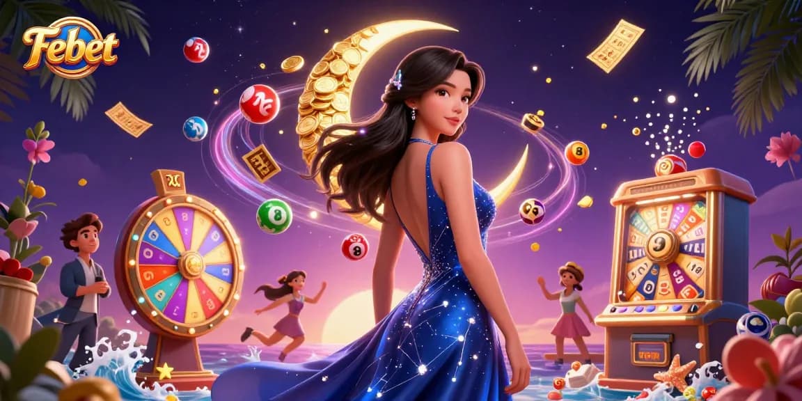 Engage in thrilling Febet lottery experiences with colorful balls and dynamic game elements.