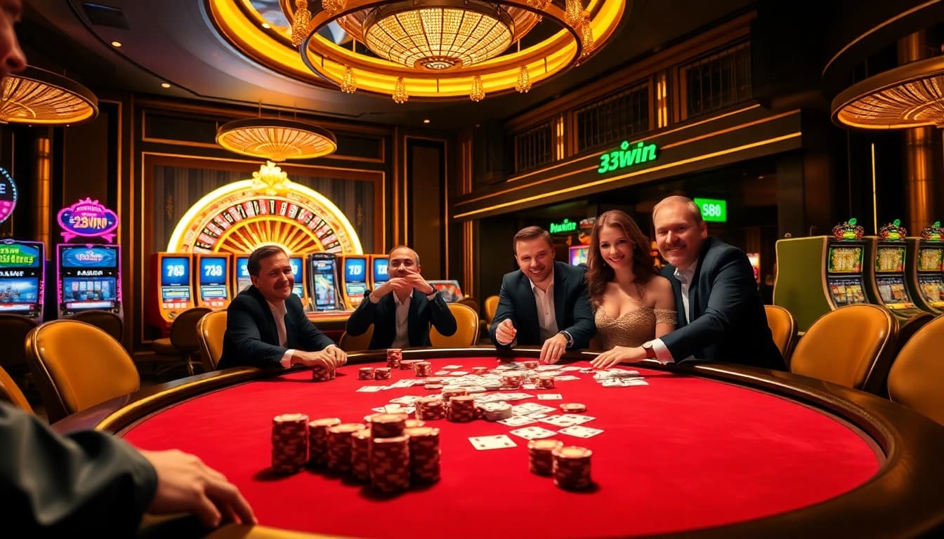 Experience thrilling wins at the 33WIN 68 casino with vibrant games and lively players.