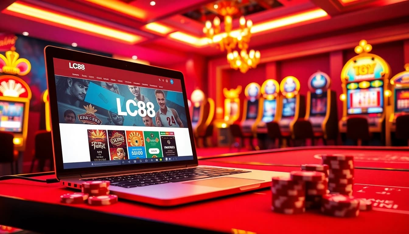 Experience the excitement of online gambling at https://lc88ta.com/ with vibrant casino visuals.