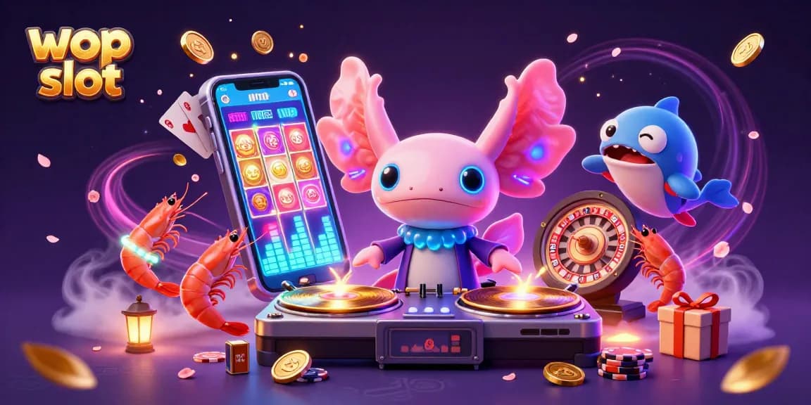 Spin to win at wop slot with dynamic characters and vibrant slot game elements in a magical scene.
