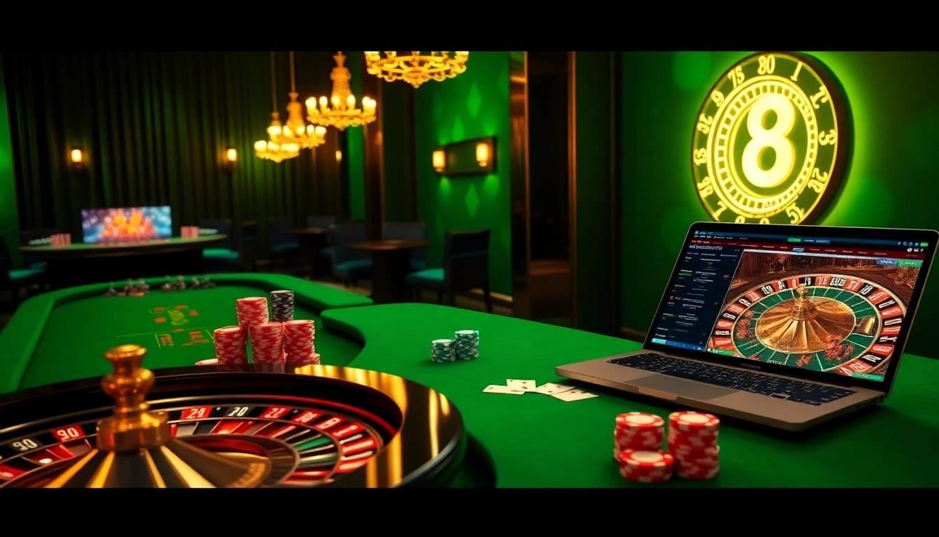 Experience the excitement of J8 as players engage with casino games and online betting interfaces.