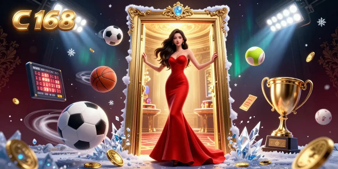 Experience thrilling gameplay at C 168 with sports betting action in a vibrant casino setting.