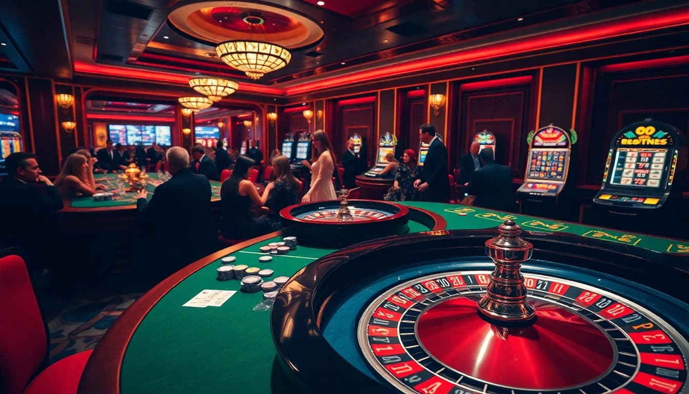 Experience the thrill of QQ88z Net at a luxurious casino table with vibrant gameplay.