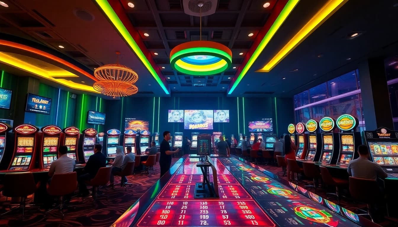 Experience the thrill of bolagacor online gambling with vibrant casino scenes and engaging players.