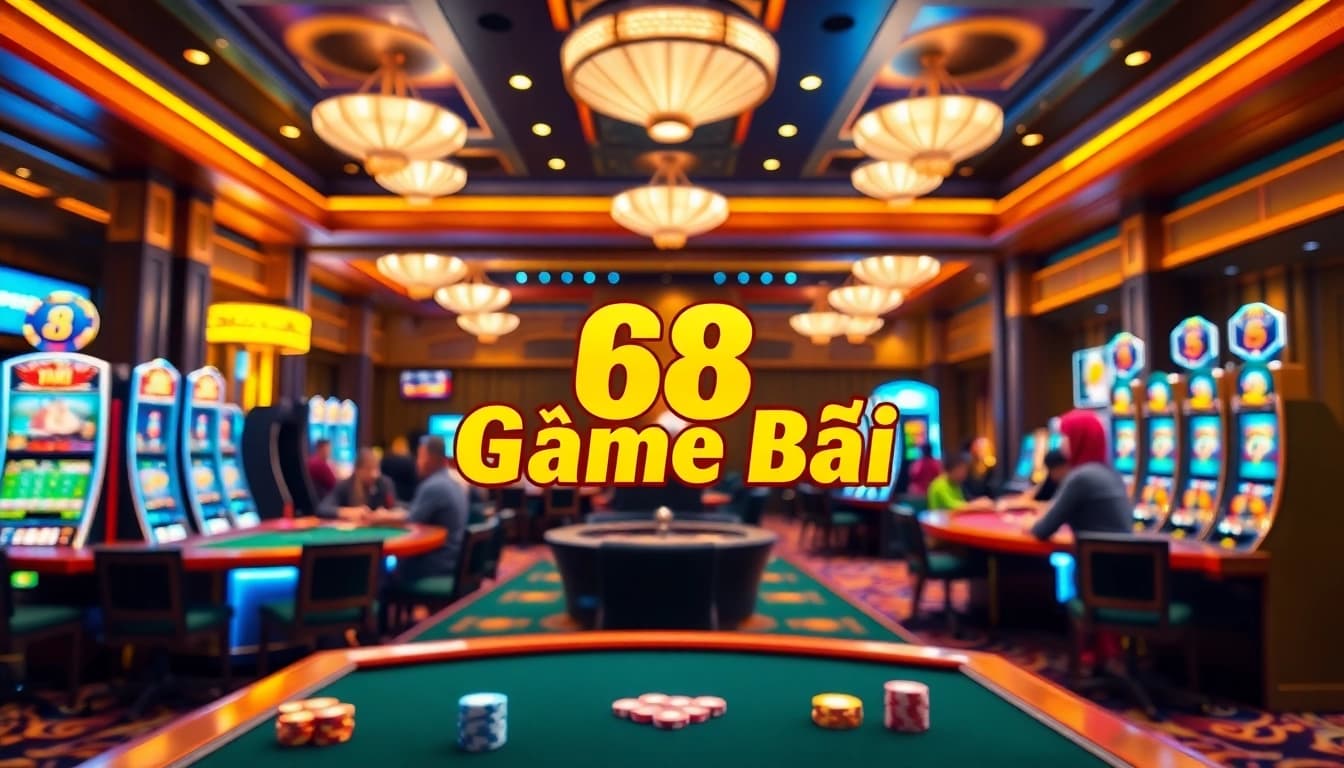 Engaging players at 68 game bài with vibrant casino games and winning excitement.