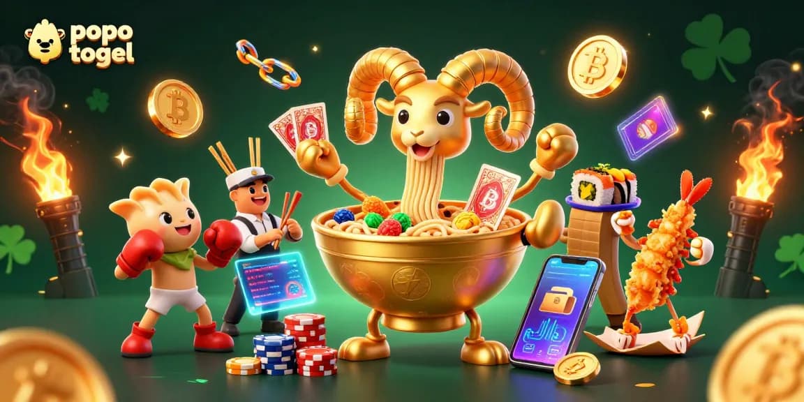 Join the excitement of popo togel with dynamic 3D characters and vibrant casino elements.