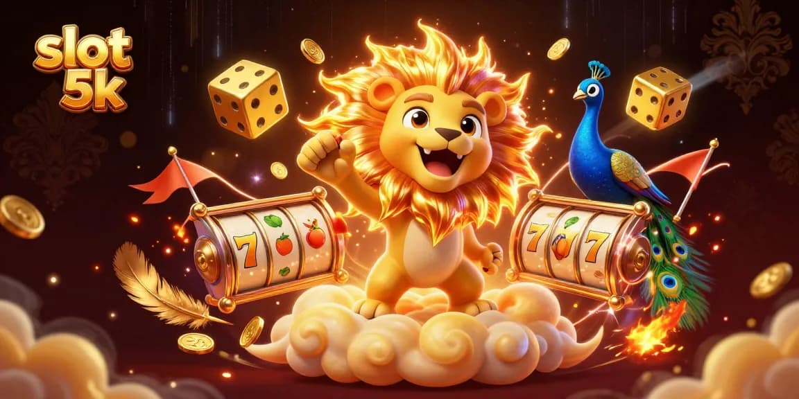 Experience thrilling slot 5k gameplay with stunning visuals and exhilarating jackpots in this vibrant 3D scene.