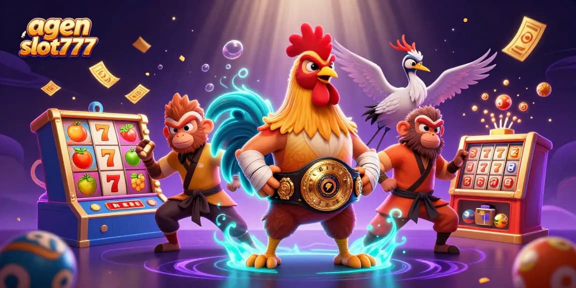 Play the exciting agen slot777 with vibrant characters and dynamic casino elements!