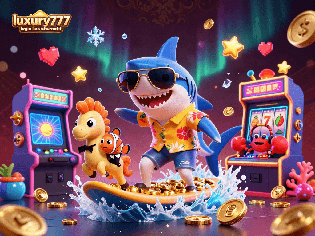 Aktifkan permainan di luxury777 login link alternatif dengan ilustrasi kasino 3D yang dinamis