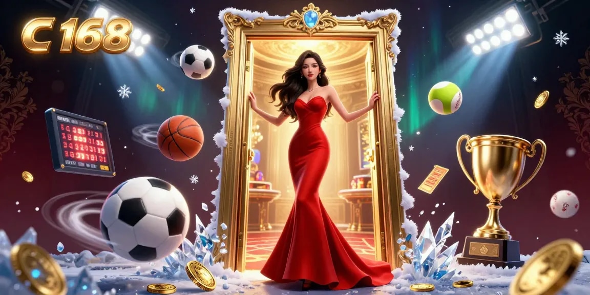 Experience thrilling gameplay at C 168 with sports betting action in a vibrant casino setting.