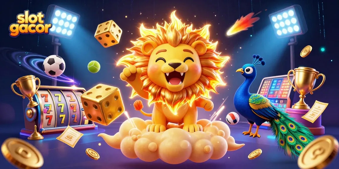 Experience the excitement of slot gacor with vibrant 3D visuals and dynamic casino elements.