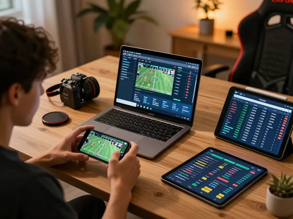 Engaging mobile sports betting experience on g28 com with user focused on live odds.
