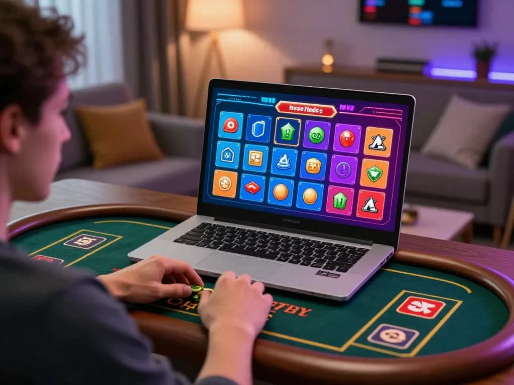 Engaging in a thrilling non Gamstop live dealer game at home.