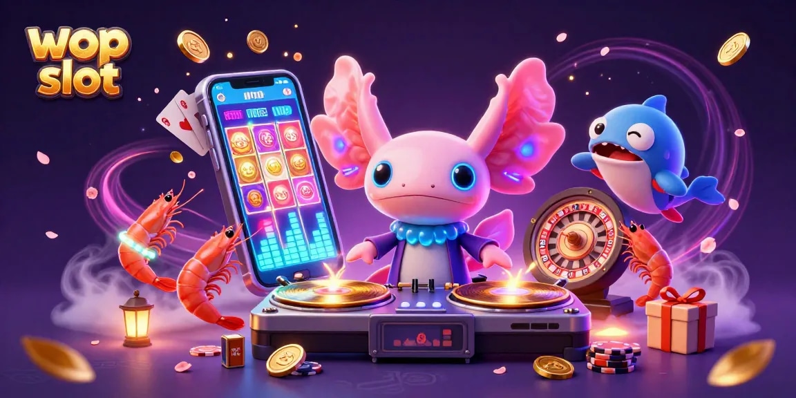 Spin to win at wop slot with dynamic characters and vibrant slot game elements in a magical scene.