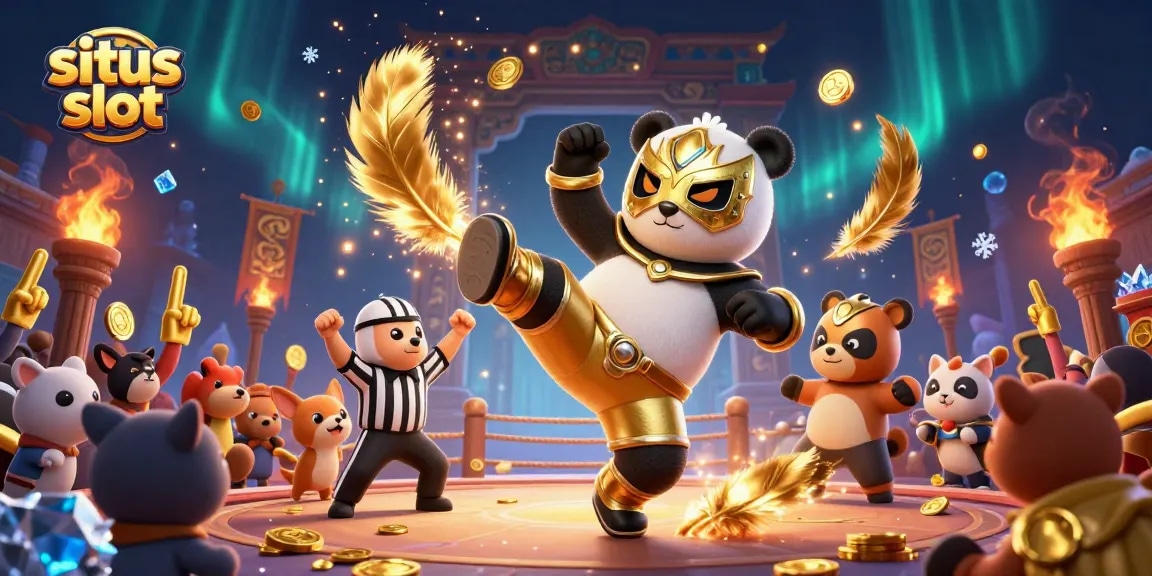 Menggandakan kemenangan di situs slot dengan karakter lucu dari mesin slot di arena pertarungan.