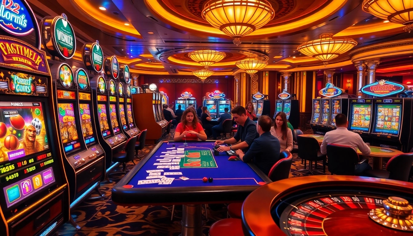 Experience the excitement of slot88 with vibrant slot machines and engaging casino tables.