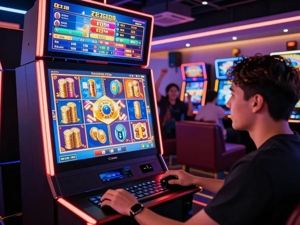 Exciting Zeus138 online gaming experience showcasing colorful slot games and player engagement.
