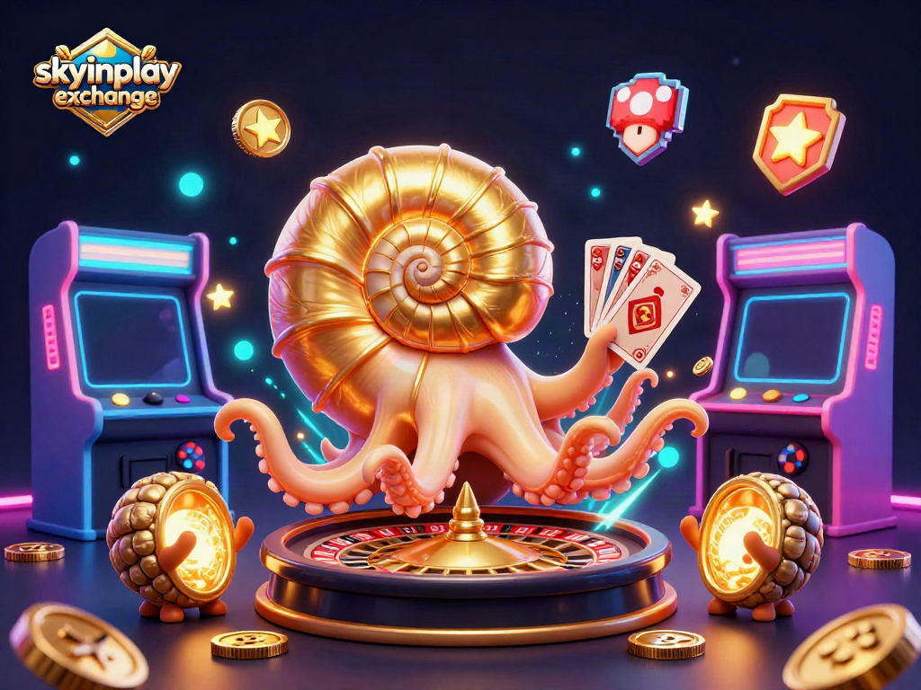 Engage in winning thrills at skyinplay exchange with vibrant 3D casino characters and energetic gameplay elements.
