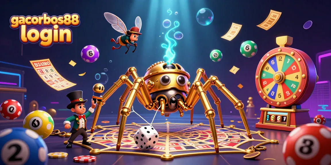 Experience the excitement of gacorbos88 login with vibrant casino elements and enchanting characters in a dynamic scene.