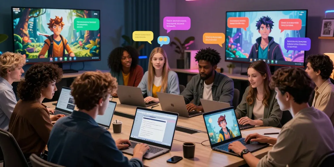 AI roleplay community members actively engaging in storytelling and character creation in a vibrant online environment.