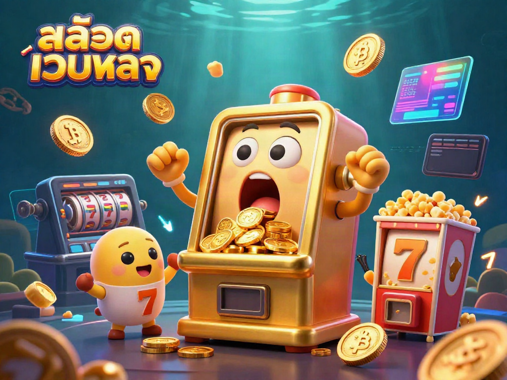 เล่นสล็อตเว็บตรง รับโชคใหญ่เมื่อเครื่องสล็อตทำแจ็คพอตแตก พร้อมเหรียญทองพวยพุ่ง