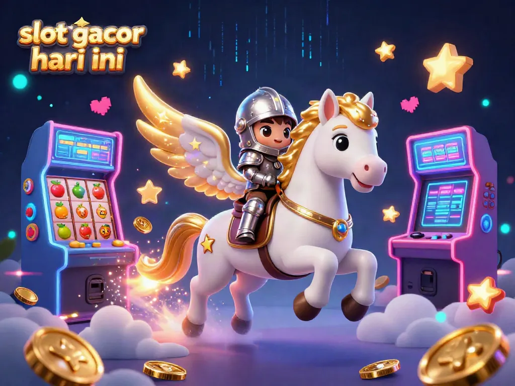 Slot gacor hari ini menampilkan slot mesin dan elemen permainan kasino yang menarik.