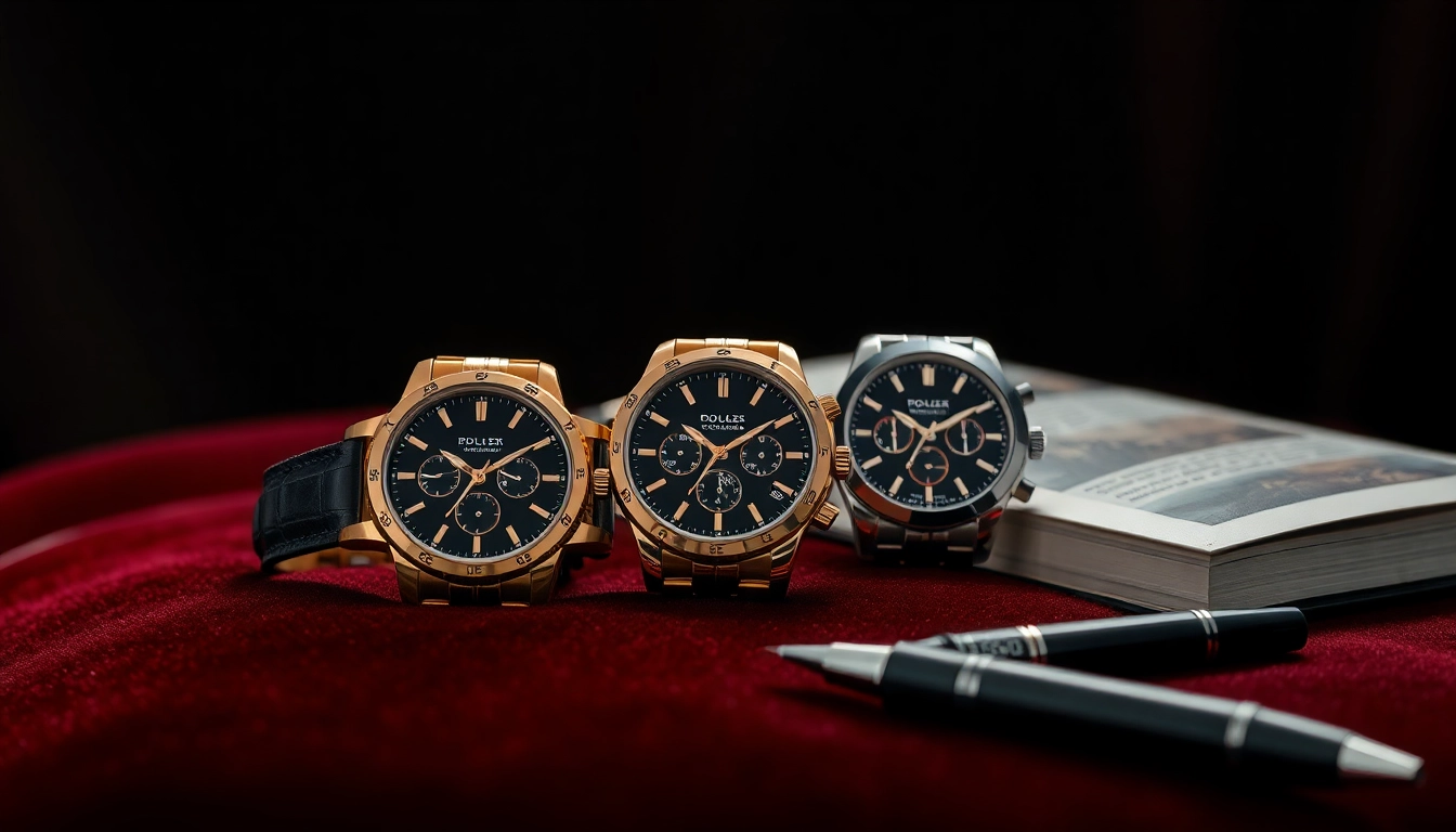 Showcase luxury replica watches with intricate details and elegant design.
