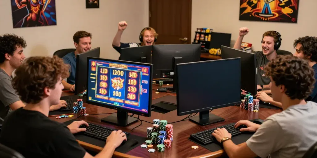 Pengalaman bermain slot online JPTOTO dengan suasana meriah dan interaksi pemain yang energik.