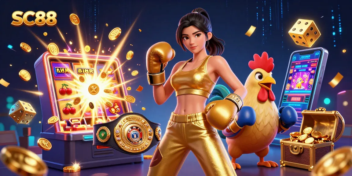 Experience the excitement of SC88 with thrilling casino action and vibrant characters in a dynamic setting.
