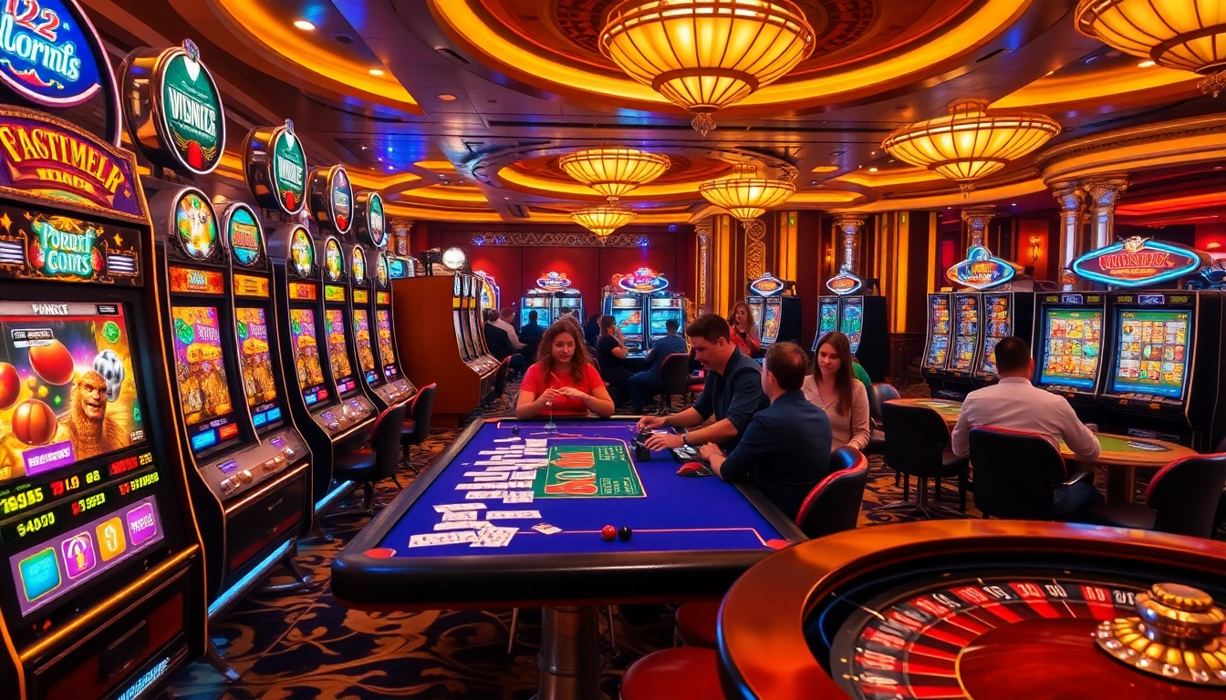 Experience the excitement of slot88 with vibrant slot machines and engaging casino tables.