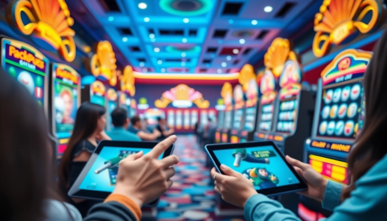 Situs kode4d showcasing engaging online slot game experience with vibrant visuals and digital devices.
