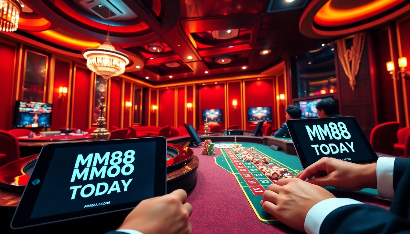 Experience the thrill of casino gaming at MM88 TODAY with exciting table games and vibrant betting interfaces.