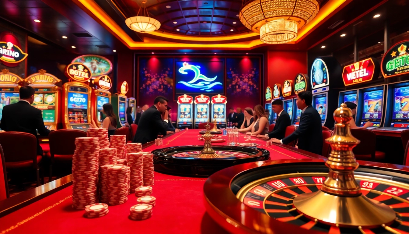 Experience the thrill of gambling at a luxurious casino, featuring a vibrant 링크모음 of games and excitement.