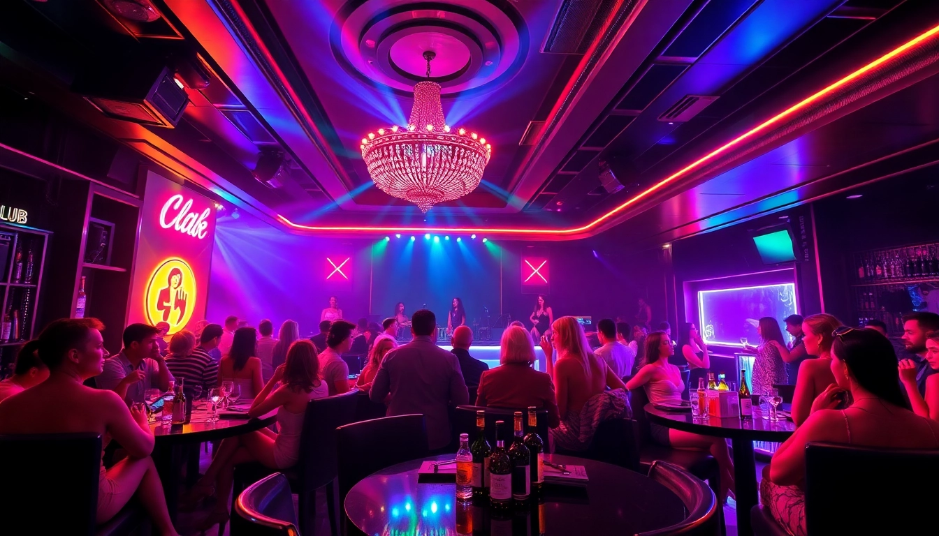 Vibrant nightlife at Club Noir, a top strip club in St Martin with lively dance floor and DJ.