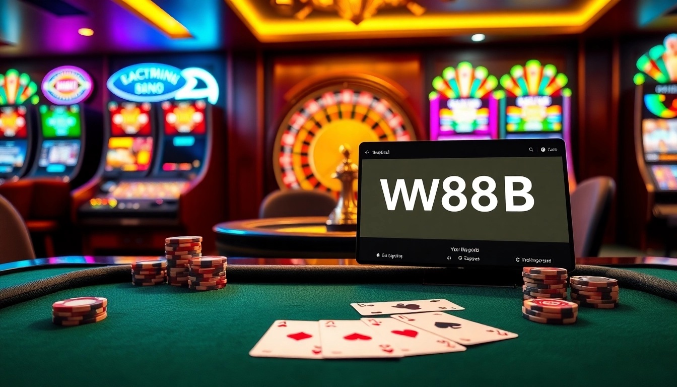 Experience top-tier gambling at https://ww88b.com/ with an elegant poker table setup featuring classic cards and chips.