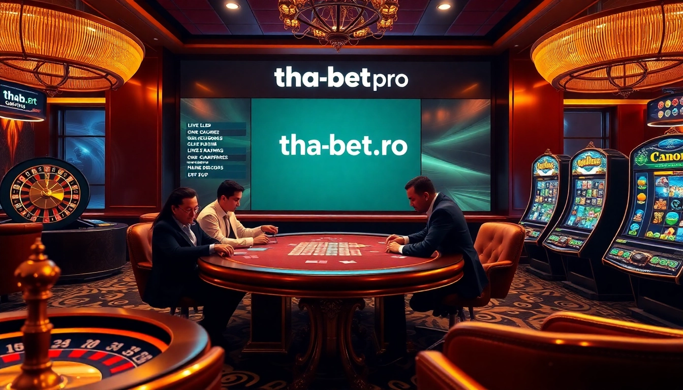 Experience thrilling online gambling on tha-bet.pro with vibrant casino tables and exciting games.